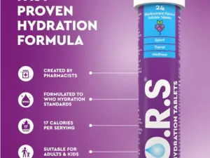 O.R.S. Hydration Blackcurrant 24 Tablets - Image 2