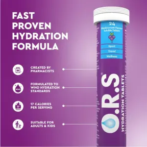 O.R.S. Hydration Blackcurrant 24 Tablets - Image 2