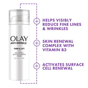 Olay Anti-Wrinkle 2 In 1 Day Cream & Serum 50ml - Image 2