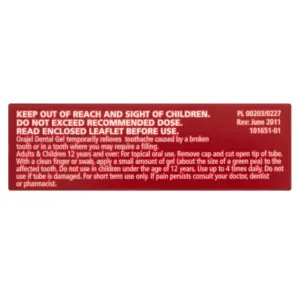 Orajel Dental Gel Toothache Relief 5.3g - Image 4