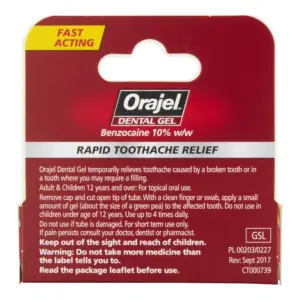 Orajel Dental Gel Toothache Relief 5.3g - Image 3
