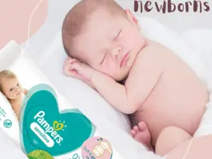 Pampers Sensitive Baby Wipes 52 Wipes - Image 2