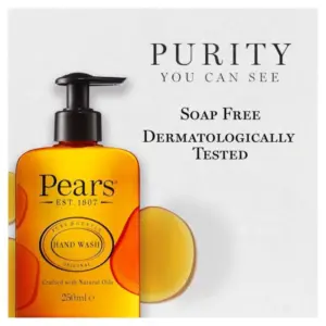 Pears Pure & Gentle Hand Wash 250ml - Image 2