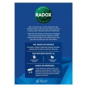 Radox Muscle Soak Bath Salt 400g - Image 2