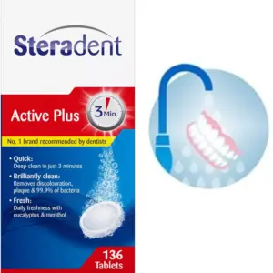 Steradent Denture Cleaning 136 Tablets - Image 4