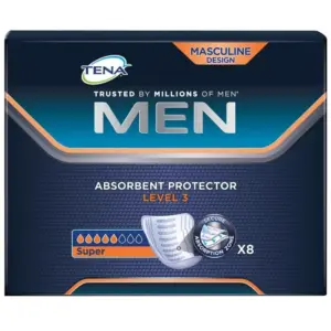 Tena Men Absorbent Protector Level 3 Pads - 8 Pack
