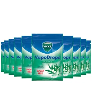 Vicks VapoDrops Eucalyptus Oil 72g - Pack 10