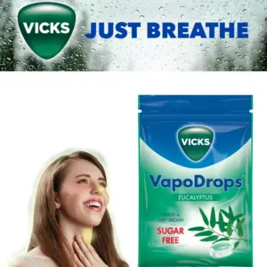 Vicks VapoDrops Eucalyptus Oil 72g - Pack 10 - Image 5