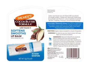 Palmer's Cocoa Butter Formula Moisturizing Lip Balm SPF 15, 4g x 3 Packs - Image 3