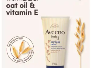 Aveeno Baby Soothing Relief Emollient Cream 150ml - Image 2