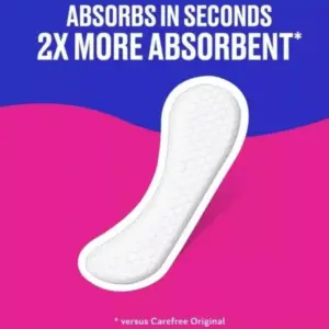 Carefree Plus Long Panty Liners 24 Pack - Image 2