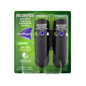 Nicorette Quickmist 1mg Freshmint Mouthspray 2 X 150 Spray