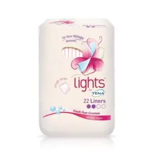 TENA Lights Liner Single Wrapped 22 Packs