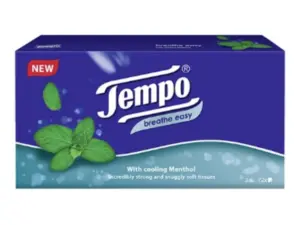 Tempo Breathe Easy Tissues with Cooling Menthol