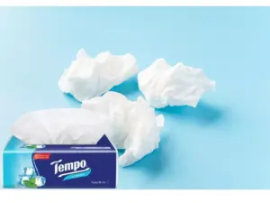 Tempo Breathe Easy Tissues with Cooling Menthol 80 Tissue - Image 2