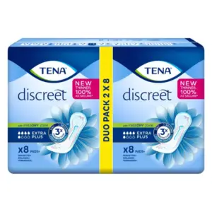 Tena Lady Discreet Extra Plus Duo Pack 16 Count