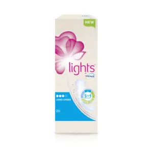 Tena Lights Long Liners 20 Count