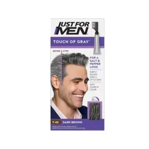 Just For Men Touch of Grey Hair Dye T-45 Dark Brown 35G