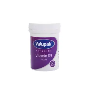 Valupak Vitamins Vitamin D3 1000 - 60 Tablets