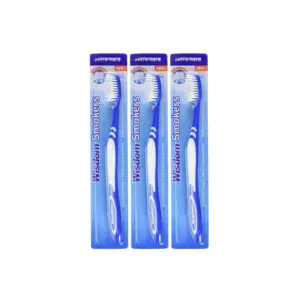 3x Wisdom Smokers Extra Hard Toothbrush