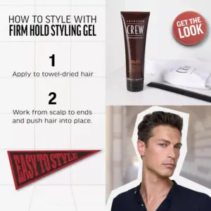 American Crew Firm Hold Styling Gel 250ml - Image 3