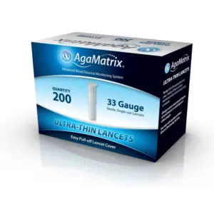 AgaMatrix Ultra-Thin Lancets 33g - 200 Lancets