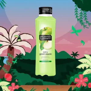 Alberto Balsam Juicy Green Apple Shampoo 350ml - Image 3