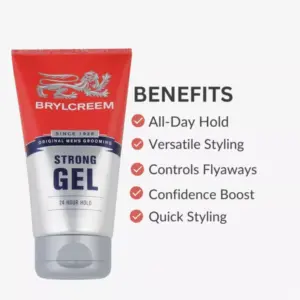 Brylcreem Strong 24 Hour Hold Gel 150 ml - Image 4
