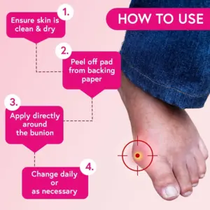 Carnation Bunion Pads - 4 Pads - Image 6