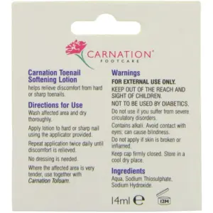 Carnation, Toenail Softening Lotion 14ml - Image 3