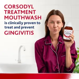 Corsodyl Mouthwash Alcohol Free Original 300ml - Image 3