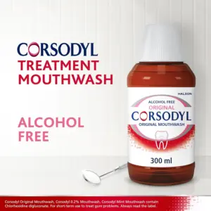 Corsodyl Mouthwash Alcohol Free Original 300ml - Image 5