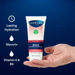 Cuticura Repair Intense Hydration Hand & Nail Cream 75ml - Image 4