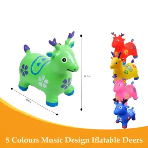 Kemket Deer Inflatable Animal Hopper for Toddlers - Bouncy Ride-on Toy - Image 4