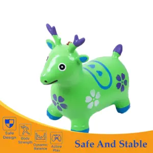 Kemket Deer Inflatable Animal Hopper for Toddlers - Bouncy Ride-on Toy - Image 2