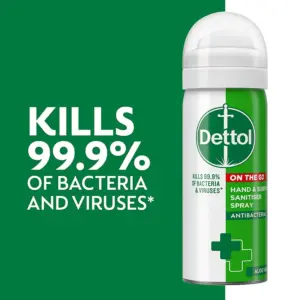Dettol Hand and Surface Sanitiser Spray 50ml - Image 2