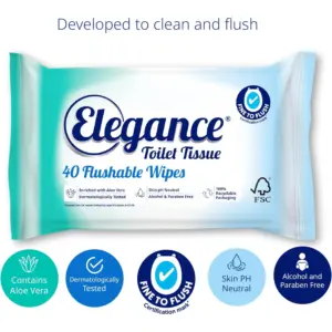 Elegance Moist Toilet Tissue Wipes 40 Sheet? - Image 2