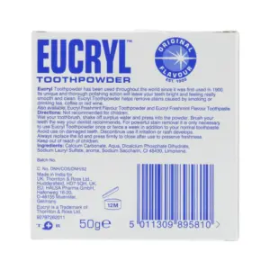 Eucryl Toothpowder Original 50g - Image 2