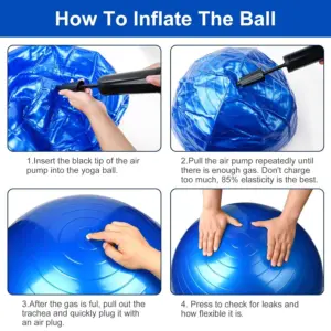 Kemket Exercise Ball Yoga Fitness Pregnancy & Birthing 85cm - Image 2