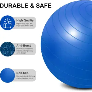 Kemket Exercise Ball Yoga Fitness Pregnancy & Birthing 85cm - Image 3