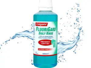 Colgate Fluorigard Daily Rinse Mint Flavoured Mouthwash 400ml - Image 2
