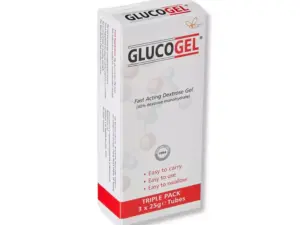 GlucoGel Fast-Acting Glucose Energy Gel Original Tubes 3X25g