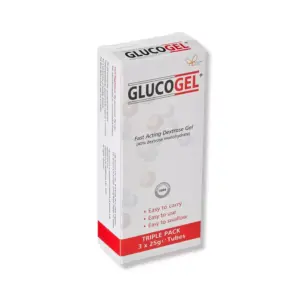 GlucoGel Fast-Acting Glucose Energy Gel Original Tubes 3X25g