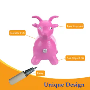 Kemket Goat Inflatable Bouncy Animals Hopper for GirlsBoys Birthday Gift - Image 3
