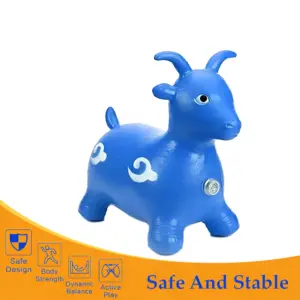 Kemket Goat Inflatable Bouncy Animals Hopper for GirlsBoys Birthday Gift - Image 5