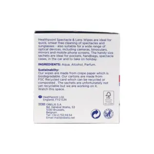Healthpoint Spectacle and Lens Cleaning Wipes  6 x 50 Wipes - Image 3