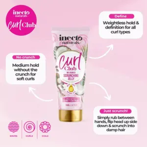 Inecto Naturals Curls Scrunch Jelly 200ml - Image 2