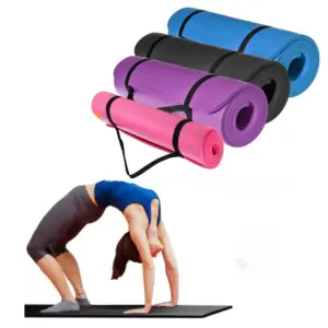 Kemekt Yoga Exercise Mat with Non-Slip Bottom & Carrying Strap - Image 2