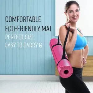 Kemekt Yoga Exercise Mat with Non-Slip Bottom & Carrying Strap - Image 7