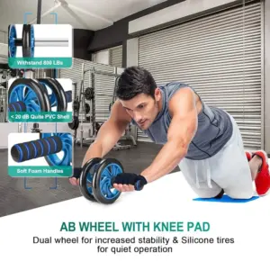 Kemket Ab Roller for Strength Training Equipment - Abs Sit Up Exercise Wheel - Image 2